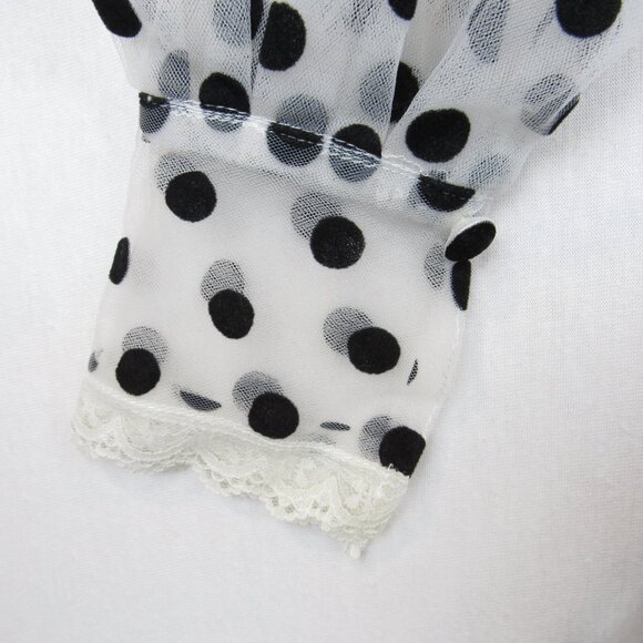 Vy’s Closet Fashion Polka Dot Dress Women's Size S Long Sleeve Lingerie. Sleeves - Picture 7 of 14